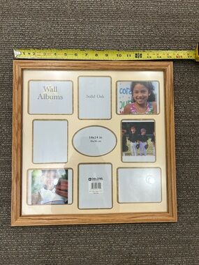 Vintage Oak Multi-Opening Photo Frame in Light Oak